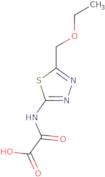 {[5-(Ethoxymethyl)-1,3,4-thiadiazol-2-yl]amino}(oxo)acetic acid