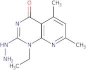 1-Ethyl-2-hydrazino-5,7-dimethylpyrido[2,3-d]pyrimidin-4(1H)-one