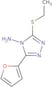 3-(Ethylthio)-5-(2-furyl)-4H-1,2,4-triazol-4-amine