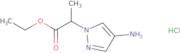 Ethyl 2-(4-amino-1H-pyrazol-1-yl)propanoate hydrochloride