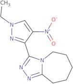 3-(1-Ethyl-4-nitro-1H-pyrazol-3-yl)-6,7,8,9-tetrahydro-5H-[1,2,4]triazolo[4,3-a]azepine