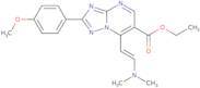 Ethyl 7-[(E)-2-(dimethylamino)vinyl]-2-(4-methoxyphenyl)[1,2,4]triazolo[1,5-a]pyrimidine-6-carboxy…