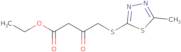 Ethyl 4-[(5-methyl-1,3,4-thiadiazol-2-yl)thio]-3-oxobutanoate