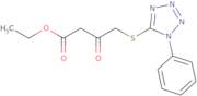 Ethyl 3-oxo-4-[(1-phenyl-1H-tetrazol-5-yl)thio]butanoate
