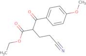 Ethyl 4-cyano-2-(4-methoxybenzoyl)butanoate