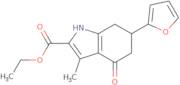 Ethyl 6-(2-furyl)-3-methyl-4-oxo-4,5,6,7-tetrahydro-1H-indole-2-carboxylate