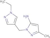 1-[(1-Ethyl-1H-pyrazol-4-yl)methyl]-3-methyl-1H-pyrazol-5-amine