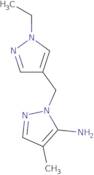 1-[(1-Ethyl-1H-pyrazol-4-yl)methyl]-4-methyl-1H-pyrazol-5-amine