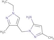 1-[(1-Ethyl-3-methyl-1H-pyrazol-4-yl)methyl]-3-methyl-1H-pyrazol-5-amine