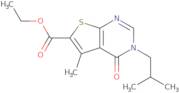 Ethyl 3-isobutyl-5-methyl-4-oxo-3,4-dihydrothieno[2,3-d]pyrimidine-6-carboxylate