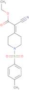 Ethyl cyano{1-[(4-methylphenyl)sulfonyl]piperidin-4-ylidene}acetate