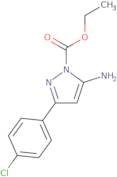 Ethyl 5-amino-3-(4-chlorophenyl)-1H-pyrazole-1-carboxylate