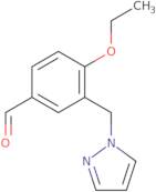 4-Ethoxy-3-(1H-pyrazol-1-ylmethyl)benzaldehyde