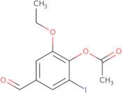 2-Ethoxy-4-formyl-6-iodophenyl acetate