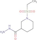 1-(Ethylsulfonyl)piperidine-3-carbohydrazide