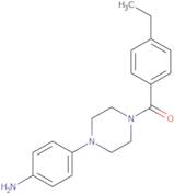 {4-[4-(4-Ethylbenzoyl)piperazin-1-yl]phenyl}amine