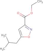 Ethyl 5-isobutylisoxazole-3-carboxylate