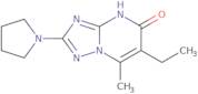 6-Ethyl-7-methyl-2-pyrrolidin-1-yl[1,2,4]triazolo[1,5-a]pyrimidin-5(4H)-one