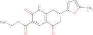 Ethyl 7-(5-methyl-2-furyl)-2,5-dioxo-1,2,5,6,7,8-hexahydroquinoline-3-carboxylate