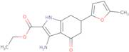 Ethyl 3-amino-6-(5-methyl-2-furyl)-4-oxo-4,5,6,7-tetrahydro-1H-indole-2-carboxylate