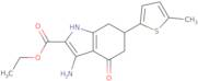 Ethyl 3-amino-6-(5-methyl-2-thienyl)-4-oxo-4,5,6,7-tetrahydro-1H-indole-2-carboxylate