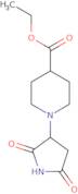 Ethyl 1-(2,5-dioxopyrrolidin-3-yl)piperidine-4-carboxylate