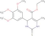 Ethyl 6-methyl-2-thioxo-4-(3,4,5-trimethoxyphenyl)-1,2,3,4-tetrahydropyrimidine-5-carboxylate