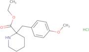 Ethyl 2-(4-methoxybenzyl)piperidine-2-carboxylate hydrochloride