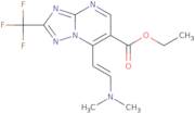 Ethyl 7-[(E)-2-(dimethylamino)vinyl]-2-(trifluoromethyl)[1,2,4]triazolo[1,5-a]pyrimidine-6-carboxy…