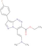 Ethyl 4-[(E)-2-(dimethylamino)vinyl]-8-(4-fluorophenyl)pyrazolo[5,1-c][1,2,4]triazine-3-carboxylate