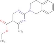 Ethyl 2-(3,4-dihydroisoquinolin-2(1H)-yl)-4-methylpyrimidine-5-carboxylate