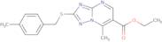 Ethyl 7-methyl-2-[(4-methylbenzyl)thio][1,2,4]triazolo[1,5-a]pyrimidine-6-carboxylate