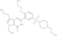 5-Ethyl-3,5-dihydro-2-[5-[[4-(2-hydroxyethyl)-1-piperazinyl]sulfonyl]-2-propoxyphenyl]-7-propyl-4H-pyrrolo[3,2-d]pyrimidin-4-one