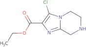 Ethyl3-chloro-5,6,7,8-tetrahydroimidazo[1,2-a]pyrazine-2-carboxylate