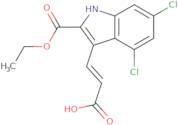 Ethyl3-(2-carboxy-vinyl)-4,6-dichloro-1H-indole-2-carboxylate