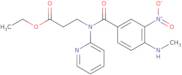 Ethyl3-(4-(ethylamino)-3-nitro-N-(pyridin-2-yl)benzamido)propanoate
