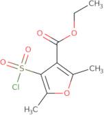Ethyl4-(chlorosulphonyl)-2,5-dimethyl-3-furoate