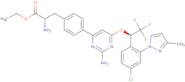 (S)-Ethyl2-amino-3-(4-(2-amino-6-((R)-1-(4-chloro-2-(3-methyl-1H-pyrazol -1-yl)phenyl)-2,2,2-trifluoroethoxy)pyrimidin-4-yl)phenyl)propanoate