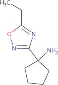 1-(5-Ethyl-1,2,4-oxadiazol-3-yl)cyclopentan-1-amine