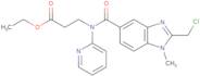 Ethyl 3-[{[2-(chloromethyl)-1-methyl-1H-benzimidazol-5-yl]carbonyl}(pyridin-2-yl)amino]propanoate