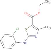 ethyl 3-((2-chlorophenyl)amino)-5-methyl-2,4-thiazolecarboxylate