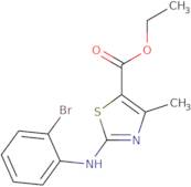 Ethyl 3-((2-bromophenyl)amino)-5-methyl-2,4-thiazolecarboxylate