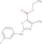 Ethyl 3-((3-fluorophenyl)amino)-5-methyl-2,4-thiazolecarboxylate