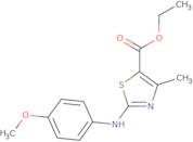 Ethyl 3-((4-methoxyphenyl)amino)-5-methyl-2,4-thiazolecarboxylate