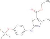 Ethyl 3-((4-(trifluoromethoxy)phenyl)amino)-5-methyl-2,4-thiazolecarboxylate