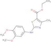 Ethyl 3-((3,4-dimethoxyphenyl)amino)-5-methyl-2,4-thiazolecarboxylate