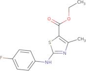 ethyl 3-((4-fluorophenyl)amino)-5-methyl-2,4-thiazolecarboxylate
