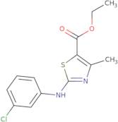 ethyl 3-((3-chlorophenyl)amino)-5-methyl-2,4-thiazolecarboxylate