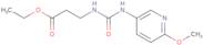 ethyl 3-((N-(6-methoxy-3-pyridyl)carbamoyl)amino)propanoate