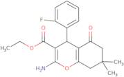 ethyl 2-amino-4-(2-fluorophenyl)-7,7-dimethyl-5-oxo-4,6,7,8-tetrahydro2H-chromene-3-carboxylate